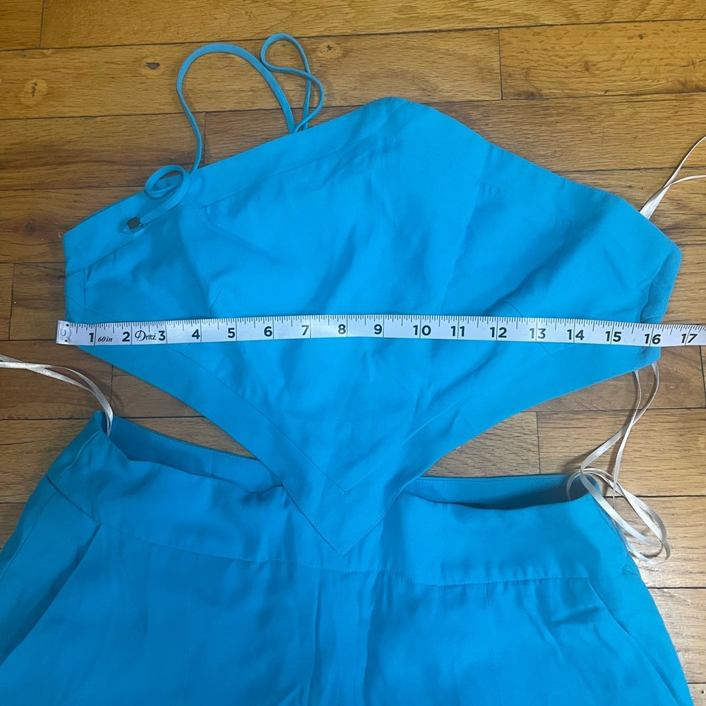 PatBO Bright Blue Backless Cutout Jumpsuit - Picture 6 of 6